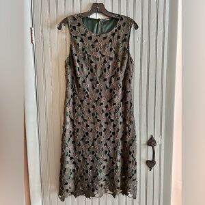 Elie Tahari Green Lace Sheath